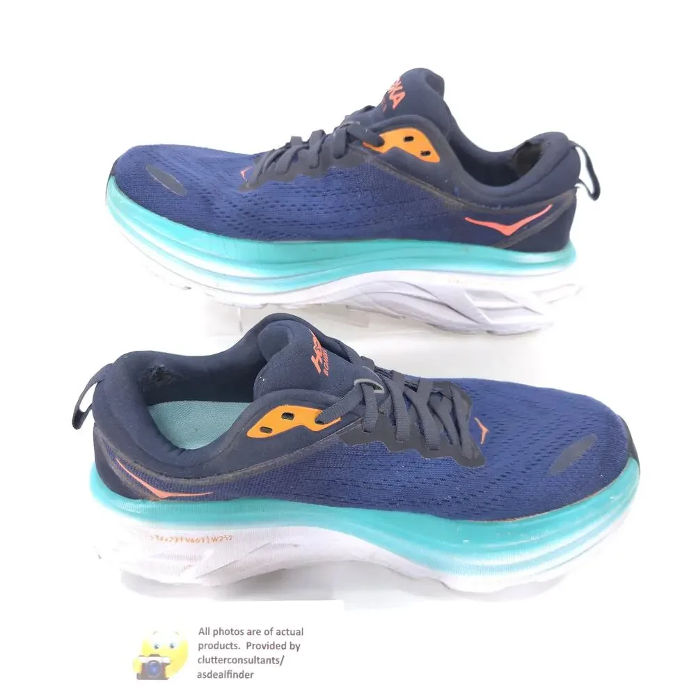 Hoka One One Bondi 8 Athletic Running Shoe Womens Size 7.5 F27222H Blue